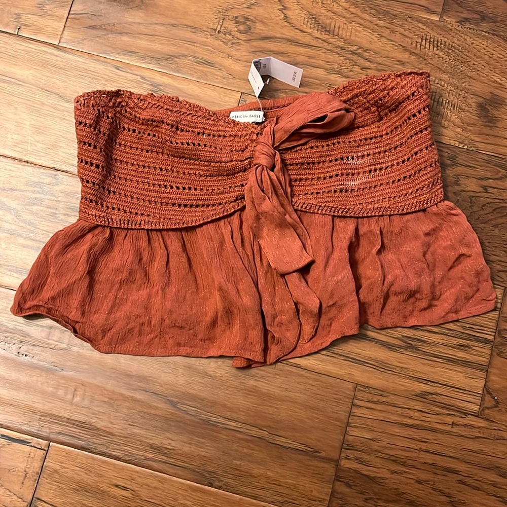 NWT American eagle crochet tube top
